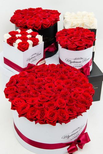 RÓZSABOX  80 szálas henger dobozban