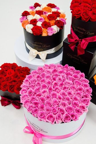 RÓZSABOX  80 szálas henger dobozban