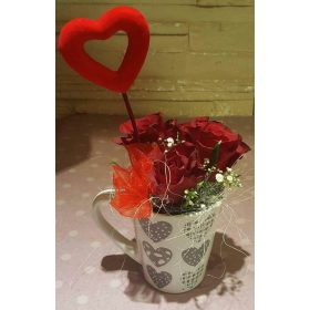 Szeretlek bögre rózsákkal