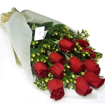 11 szál nagy fejű extra minőségű rózsa