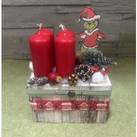 Grincses adventi asztaldísz