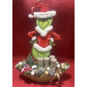 Adventi asztaldísz Grinccsel 