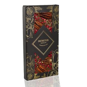   Demeter Tejcsokoládé pekándióval, kakaóbabtörettel és liofilizált málnával