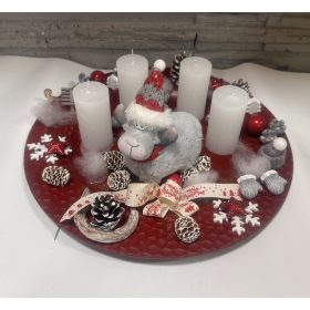 Adventi asztaldísz szarvassal 2.