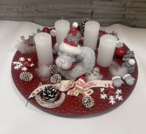 Adventi asztaldísz szarvassal 2.